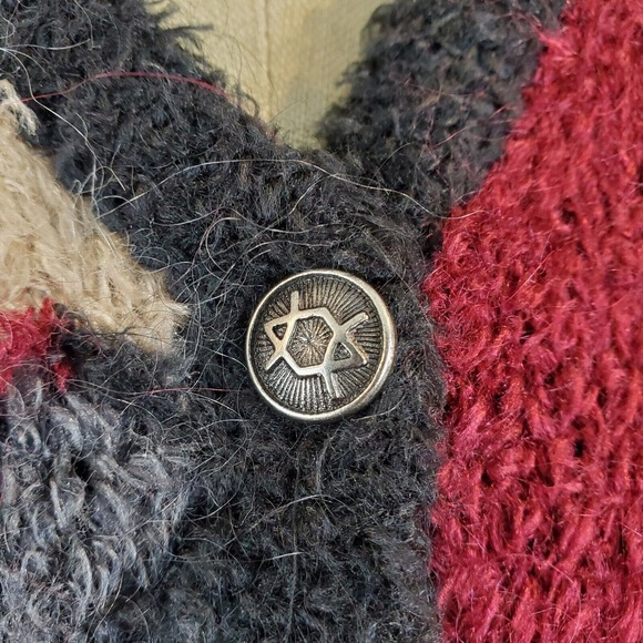 Christopher & Banks Patchwork Vest Sz L Mohair Cottagecore Hand Embroidered - Picture 6 of 14